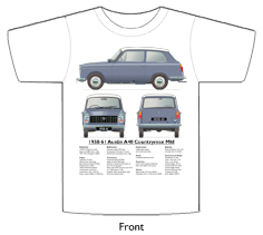 Austin A40 Mk1 1958-61 T-shirt Front